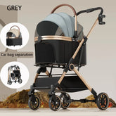 BloomNBoom Pet Stroller Detachable Bags for Dogs, Cats, Teddy Bears