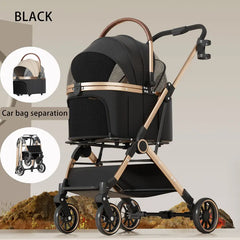 BloomNBoom Pet Stroller Detachable Bags for Dogs, Cats, Teddy Bears